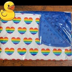 𝅺❤️🧡💛💚💙💜brand NEW🌈💙Small cuddle/security blanket handcrafted